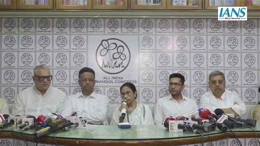 Kolkata, West Bengal: Outgoing West Bengal CM Mamata Banerjee says, "They are insisting so many our workers to join BJP. I don't mind for that. For their safety they may. Today they will be, tomorrow they may not be. So now we have decided that against the election commission or what mechanism they have used. Our strategy, we will not let you know now. That we will discuss later on. We are taking action. But what action? That required discussion. That's why our confidential strategy, we are not 