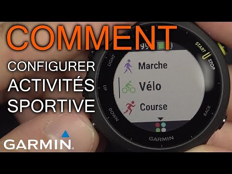 Comment Utiliser et Configurer les Activités de la Montre Garmin Forerunner 55