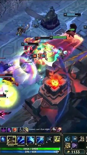 TOWER DIVING 5 PEOPLE 😱 1v5 INTO A PENTAKILL