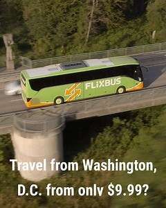 12K views · 101 reactions | Looking for cheap travels from Washington, D.C.?  Deals from $9.99 in our App!  | FlixBus | Facebook