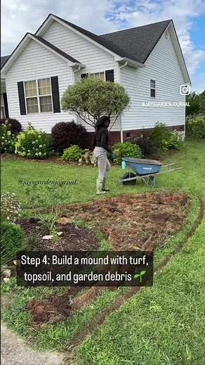 How to build a berm garden 🌱🌸🌺 #cottagegarden #garden #gardening #jaysgardenjournal