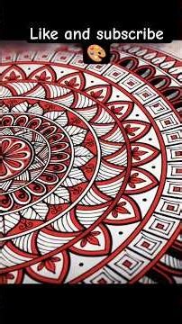 Mandala tutorial on lunar eclipse #art #mandala #shorts #trending #viral #ytshorts #tutorial #holi