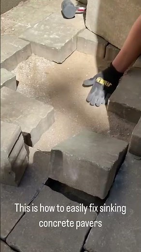 Fix Sinking Pavers Easy DIY