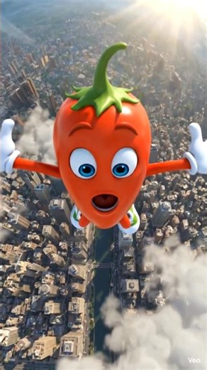 Chilli Character's Hilarious Expressions 🌶️ #3DAnimation #Shorts