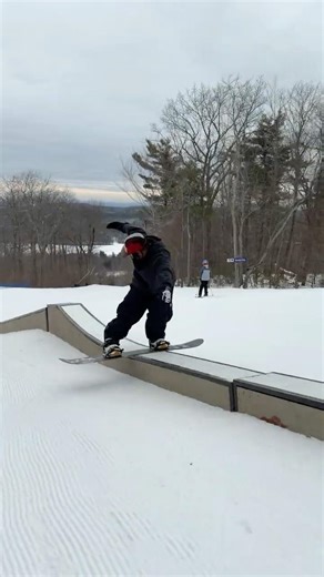 Back Tail to Switch 50-50 on the Challenge Box at Wachusett