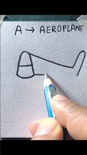 easy aeroplane drawing