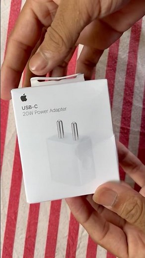 Apple 20W USB-C Charger Unboxing & Review | Tata CLiQ Purchase 📦