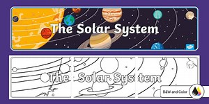The Solar System Display Banner Detailed Images