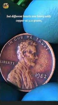 1982 No Mint Mark Lincoln Penny Worth Thousands? Rare Small Date Coin Explained #coin #shorts