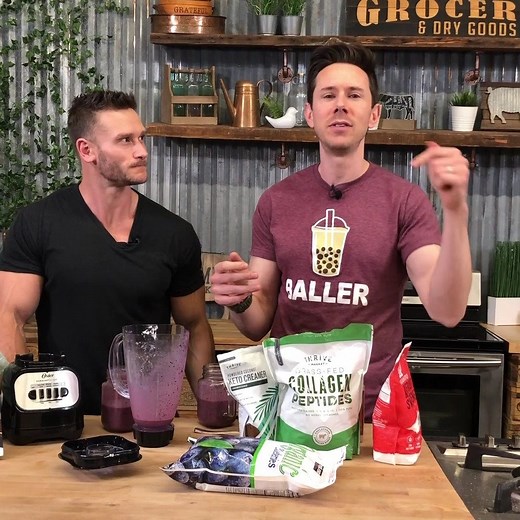 Here's a blueberry and spice brain boosting smoothie for when you need a pick me up w/o any caffeine. RECIPE: https://www.flavcity.com/3-healthy-smoothie-recipes/ | BobbyParrish