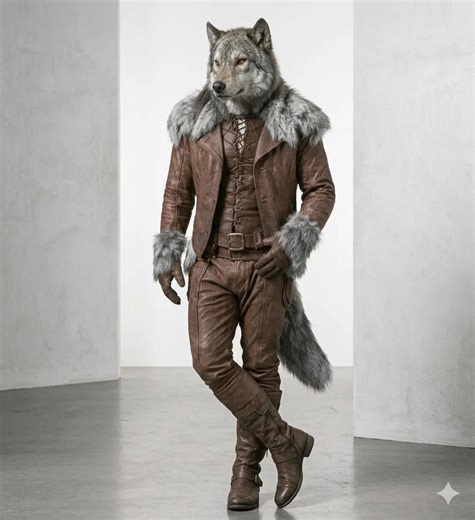 Wolf Cosplay Costume - Realistic Anthro Furry Leather Suit - Mens Luxury Fursuit - Etsy