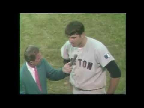 4/8/1969 Tony Conigliaro on-field interview after Red Sox slugger homered in his 1969 comeback game!