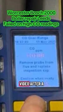 Worcester Bosch 2000 Boiler Repair | High CO Readings Fixed | Leeds Heating Engineer