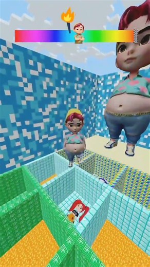 KPop Demon Hunters vs Squid Game Lava Jump P.5 #kpop #minecraft‎