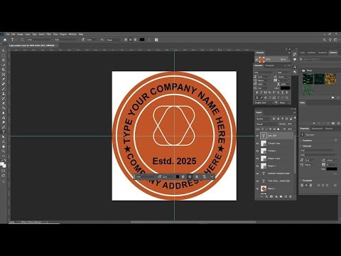 Easy way to design round or circle logo or stamp || लोगो डिजाइन गर्ने सजिलो तरिका Create round logo
