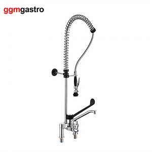 [Hot Item] Commercial Easy Install Pre Rinse Unit Stainless Steel Dishwash Kitchen Mixer Tap Wall Mounted Faucet