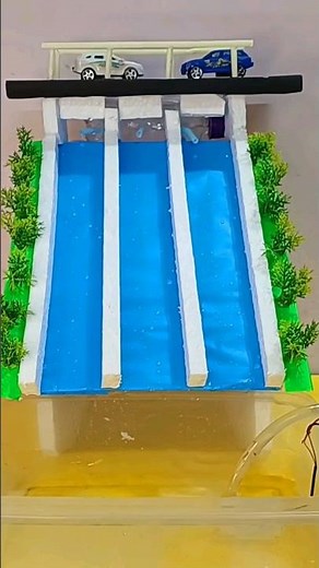 Water Dam model working model ‪@SubhamsArtCraftCreations‬ #Dam #diy #waterdam #scinceproject