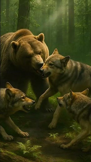 “Bear vs Wolf 🔥 The Ultimate Forest Showdown | Nature’s Most Brutal Battle!”