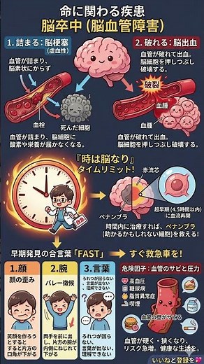 後遺症ゼロを目指す「脳卒中」完全攻略ガイド｜発症4.5時間以内の生存戦略と、血管をボロボロにしないための最強の予防習慣