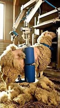 A Closer Look: Modern Sheep Shearing #cctv #farming #sheepfarming #satisfying #sheephusbandry #cow