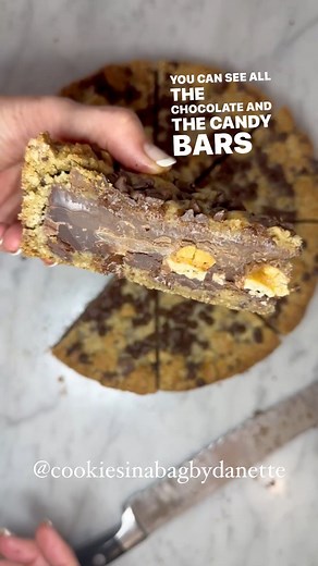13 reactions | Wow! Stuffed Chocolate Chip Cookie Cake! This recipe...