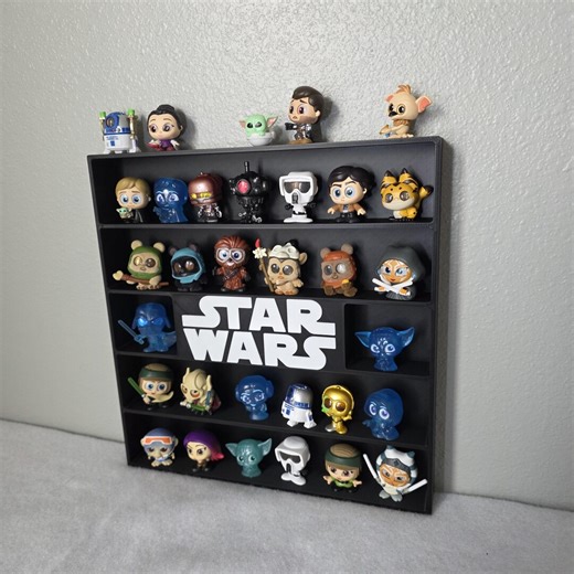 Star Wars Doorables Display Shelf | 3D Printed Star Wars Logo Shelf | Minifigure Wall Display - Etsy