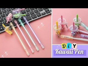 🌷DIY kawaii stationery _ How to make kawaii pen _ Handmade stationery