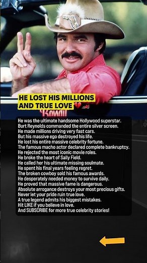 The Tragic Fall Of Star Burt Reynolds