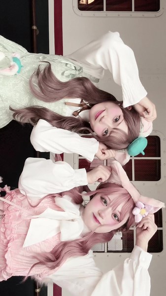 🩷🩵 #リーナベル #ジェラトーニ #コスプレ #バウンドコーデ #ディズニー #ディズニーシー #Disney #disneysea #cosplay #おすすめ #99 #04 #fyp