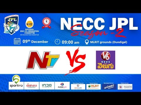 LIVE: NECC JPL Season 2 | Match No 5 Day - 3 | NTV vs V6 News | #JournalistPremiereLeague | #SJAT