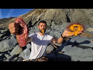 Gigantic Uni (Sea Urchin) Catch and Cook!