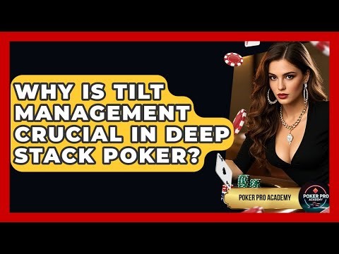 Why Is Tilt Management Crucial In Deep Stack Poker? - Poker Pro Academy