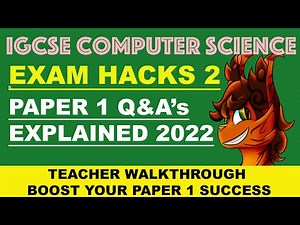 IGCSE O LEVEL 2022 PAPER 1 EXAM QUESTIONS AND HACKS COMPUTER SCIENCE
