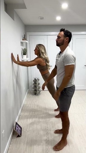 Husband Tries a Wall Arms Challenge