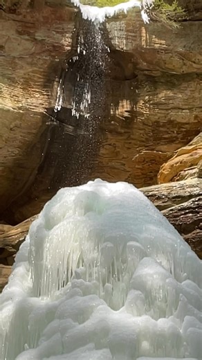 Twin Falls, Hocking State Forest. 1-26-25. | SE Ohio Hiking Trails and Historical Sites.