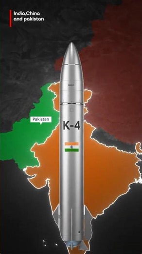 This Indian missile shock, China & Pakistan SHOCKED India as K-4 missile with nuclear. #shortsfeed