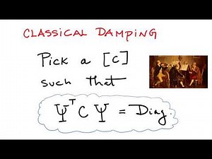 Classical Damping in Modal Analysis