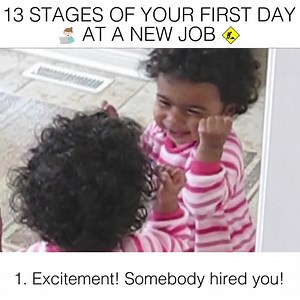 2.1M views · 14K shares | The first day at a new job can be quite the roller coaster! Find more funny kids at Kyoot Kids! | America's Funniest Home Videos | Facebook