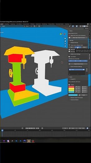The best textures workflow for game assets? #vertexpainting #blender #substancepainter #gamedev