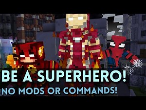 How To Be A Superhero In Minecraft No Mods No Commands