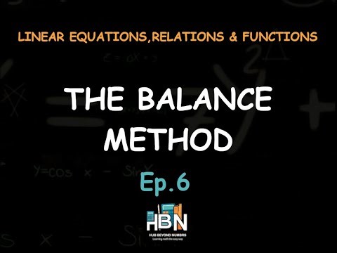 Linear Equations in One Variable | The Balance Method & Solving for X
