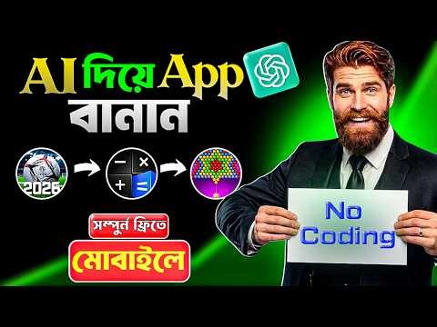 👉 AI দিয়ে App বানাও 🔥 No Coding | Play Store এ Publish (Step-by-Step Bangla)