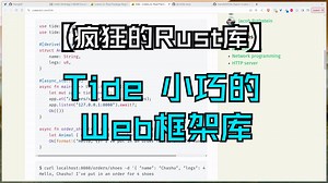 【疯狂的Rust库】Tide 小巧的Web框架库_哔哩哔哩_bilibili