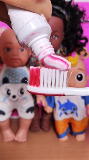 SatisFying With Unboxing Doll Brush Teeth Set Toys, ASMR Video