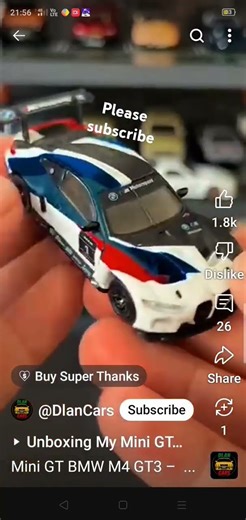 Bmw Gt3 mini scale model #Bmw #scalemodel #unboxing