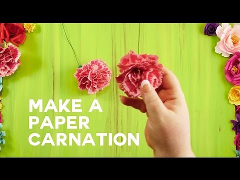 Paper Carnation - Rolled and Ruffled Petals