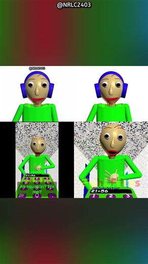 Baldi Reacts To Himself Holding A Calculator (Comparison) #baldisbasics #pghlfilms #baldireacts