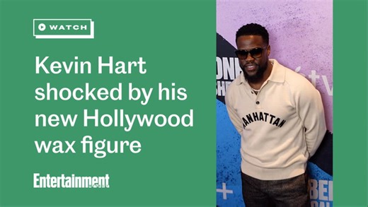 Kevin Hart shocked by his new Hollywood wax figure