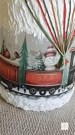 Glass Jar → Magical Christmas Decor 🎄#diy #christmasdecor