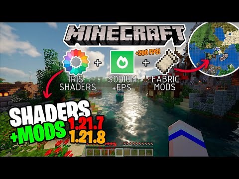 HOW TO INSTALL MODS AND SHADERS IN MINECRAFT 1.21.8 (AT THE SAME TIME) | Iris & Sodium + Fabric |...
